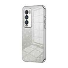 For Realme GT Explorer Master Gradient Glitter Powder Electroplated Phone Case(Silver) - 1