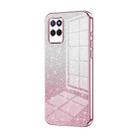 For Realme V11 / V11s 5G Gradient Glitter Powder Electroplated Phone Case(Pink) - 1
