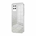 For Realme V11 / V11s 5G Gradient Glitter Powder Electroplated Phone Case(Transparent) - 1