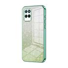 For Realme V11 / V11s 5G Gradient Glitter Powder Electroplated Phone Case(Green) - 1