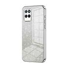 For Realme V11 / V11s 5G Gradient Glitter Powder Electroplated Phone Case(Silver) - 1