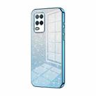 For Realme V13 5G / Q3i 5G Gradient Glitter Powder Electroplated Phone Case(Blue) - 1