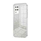 For Realme V13 5G / Q3i 5G Gradient Glitter Powder Electroplated Phone Case(Transparent) - 1