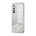 For Realme X50 Pro Gradient Glitter Powder Electroplated Phone Case(Silver) - 1