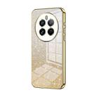 For Realme 12 Pro Gradient Glitter Powder Electroplated Phone Case(Gold) - 1