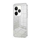 For Realme GT Neo6 SE Gradient Glitter Powder Electroplated Phone Case(Transparent) - 1