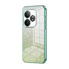 For Realme GT Neo6 SE Gradient Glitter Powder Electroplated Phone Case(Green) - 1