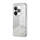 For Realme GT Neo6 SE Gradient Glitter Powder Electroplated Phone Case(Silver) - 1