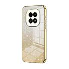 For Realme V60 Gradient Glitter Powder Electroplated Phone Case(Gold) - 1