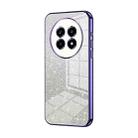 For Realme 13 Pro Gradient Glitter Powder Electroplated Phone Case(Purple) - 1