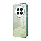 For Realme 13 Pro Gradient Glitter Powder Electroplated Phone Case(Green) - 1