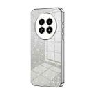 For Realme 13 Pro+ Gradient Glitter Powder Electroplated Phone Case(Silver) - 1