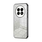 For Realme 13 Pro+ Gradient Glitter Powder Electroplated Phone Case(Black) - 1