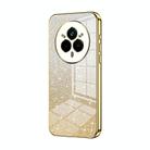 For Realme 14 Pro Gradient Glitter Powder Electroplated Phone Case(Gold) - 1