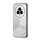For Realme 14 Pro Gradient Glitter Powder Electroplated Phone Case(Black) - 1