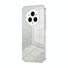 For Realme 14 Pro+ Gradient Glitter Powder Electroplated Phone Case(Transparent) - 1
