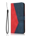 For Motorola Edge 50 5G Dual-color Stitching Leather Phone Case(Red Blue) - 2