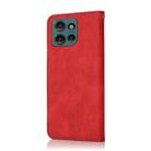 For Motorola Edge 50 5G Dual-color Stitching Leather Phone Case(Red Blue) - 3