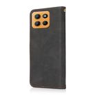 For Motorola Moto G15 Dual-color Stitching Leather Phone Case(Black Brown) - 3