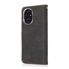 For Honor 200 Dual-color Stitching Leather Phone Case(Black Brown) - 3