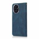 For Honor 200 Pro Dual-color Stitching Leather Phone Case(Blue Green) - 3