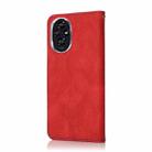 For Honor 200 Pro Dual-color Stitching Leather Phone Case(Red Blue) - 3