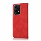 For Honor 200 Lite Global Dual-color Stitching Leather Phone Case(Red Blue) - 3