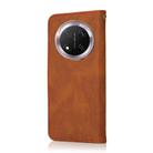 For Honor X9C Dual-color Stitching Leather Phone Case(Brown Red) - 3