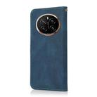 For Honor Magic7 Pro Dual-color Stitching Leather Phone Case(Blue Green) - 3