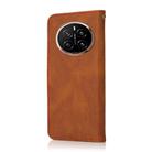 For Honor Magic7 Dual-color Stitching Leather Phone Case(Brown Red) - 3