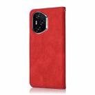 For Honor 400 Global 156.5mm Dual-color Stitching Leather Phone Case(Red Blue) - 3