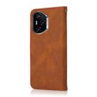 For Honor 400 Global 156.5mm Dual-color Stitching Leather Phone Case(Brown Red) - 3