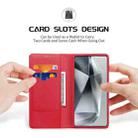 For Samsung Galaxy S25 Ultra 5G DUX DUCIS Hivo Series Cowhide + PU + TPU Flip Phone Case(Red) - 2