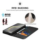 For Samsung Galaxy S25 5G DUX DUCIS Hivo Series Cowhide + PU + TPU Flip Phone Case(Black) - 3