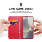 For Samsung Galaxy S25 5G DUX DUCIS Hivo Series Cowhide + PU + TPU Flip Phone Case(Red) - 2
