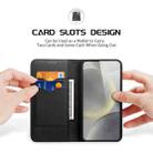 For Samsung Galaxy S25+ 5G DUX DUCIS Hivo Series Cowhide + PU + TPU Flip Phone Case(Black) - 2