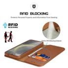 For Samsung Galaxy S25+ 5G DUX DUCIS Hivo Series Cowhide + PU + TPU Flip Phone Case(Brown) - 3