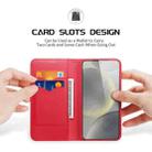 For Samsung Galaxy S25+ 5G DUX DUCIS Hivo Series Cowhide + PU + TPU Flip Phone Case(Red) - 2