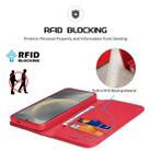 For Samsung Galaxy S25+ 5G DUX DUCIS Hivo Series Cowhide + PU + TPU Flip Phone Case(Red) - 3