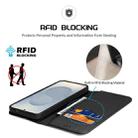 For Samsung Galaxy S25 Edge 5G DUX DUCIS Hivo Series Cowhide + PU + TPU Flip Phone Case(Black) - 3
