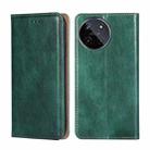 For Realme 11 4G Gloss Oil Solid Color Magnetic Leather Phone Case(Green) - 1