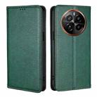 For Realme GT5 Pro 5G Gloss Oil Solid Color Magnetic Leather Phone Case(Green) - 1