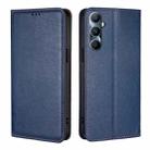 For Realme C65 4G Gloss Oil Solid Color Magnetic Leather Phone Case(Blue) - 1