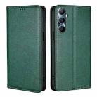 For Realme C65 4G Gloss Oil Solid Color Magnetic Leather Phone Case(Green) - 1