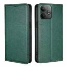 For Realme GT Neo6 SE Gloss Oil Solid Color Magnetic Leather Phone Case(Green) - 1