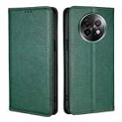 For Realme 13 Pro 5G Gloss Oil Solid Color Magnetic Leather Phone Case(Green) - 1