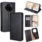 For Realme 14 Pro 5G Global Gloss Oil Solid Color Magnetic Leather Phone Case(Black) - 1