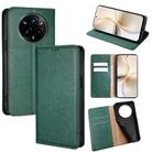 For Realme 14 Pro+ 5G Gloss Oil Solid Color Magnetic Leather Phone Case(Green) - 1