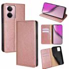 For Realme P3 Pro 5G Global Gloss Oil Solid Color Magnetic Leather Phone Case(Rose Gold) - 1