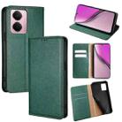 For Realme P3 Pro 5G Global Gloss Oil Solid Color Magnetic Leather Phone Case(Green) - 1